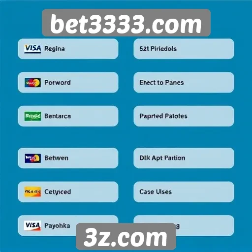 Métodos de pagamento oferecidos pelo site bet3333.com
